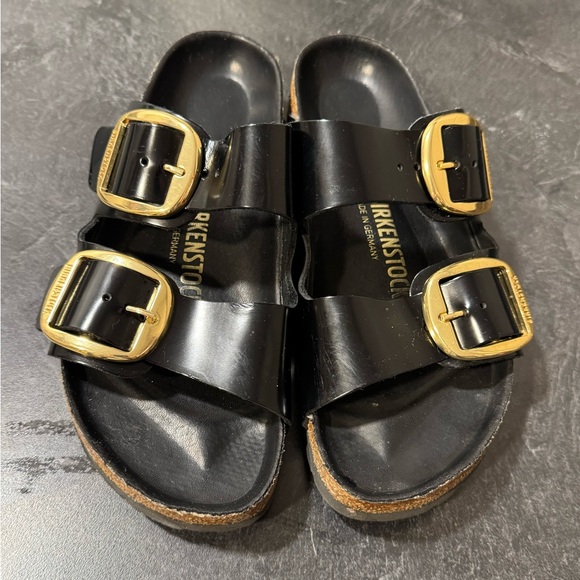 Women's Arizona Big Buckle High Shine Slide Sandals size 38 - Picture 3 of 7